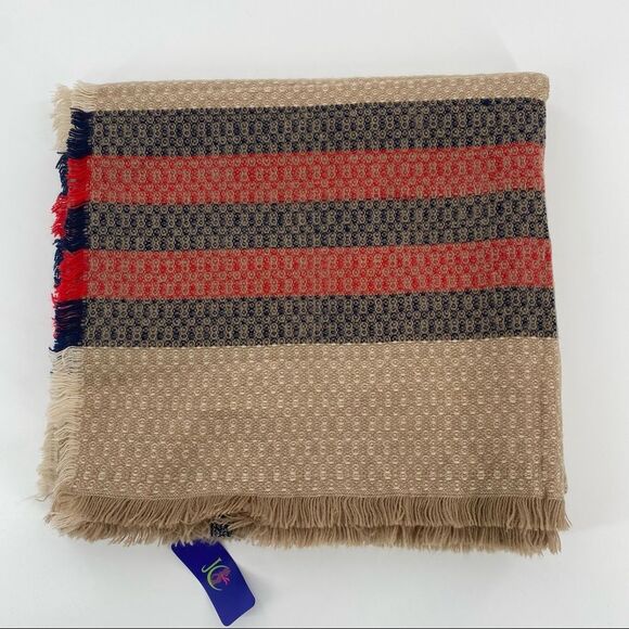 Wool Blend Blanket Scarf - Picture 3 of 3